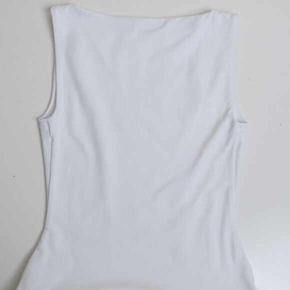Aritzia Babaton Segment Poplin Dress Contour Cotton Micro White - Picture 7 of 13